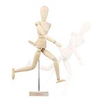 Artists Wooden Manikin Jointed 8 Inch Mannequin Wooden Male Manikin Blockhead Artist Human Figure Articulated Mode Perfect for Home Decoration/Drawing The Human Figure