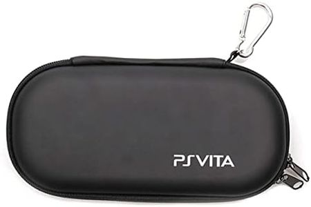 ELIATER Playstation Vita Carring Case Portable Travel Pouch Cover Zipper Bag Compatible for Sony PSVita 1000 2000 Game Console (Black)