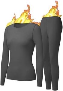UNIQUEBELLA Womens Thermal Underwear Long Johns Base Layer Set for Women Athletic Underwear Set
