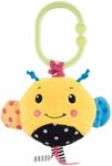 Sassy Jitter N Go Bee Clip On Toy, Multicolour