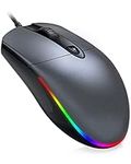 KKUOD Wired Mouse with Ergonomic De