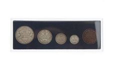 1908-1998 Canada 90th Anniversary of The Royal Canadian Mint 5-Coin Antique Finish Coin Set