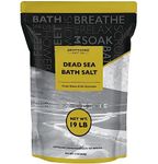 Dead Sea Salt - Spa Bath Salt - 19 Lbs Fine Grain Large Bulk Resealable Pack - 100% Pure & Natural - Used for Body wash Scrub - Soak for Women & Men for Skin Issues.