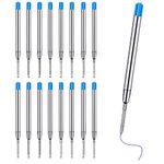 Emperoch 20Pcs 1.0mm Ballpoint Pen Refills,100mm Ballpoint Ink Pen Refills for Twist Pens, Standard G2 Metal Pen Refill, Replaceable Large Capacity Ballpoint Pen Refills for Home School Office (Blue)