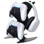 DOYO Controller Holder, Universal Gaming Controller Headset Stand for Xbox Series X/S Xbox One PC PS4 Switch, Metal Material Headphone Stand Controller Organizer for Gaming Accessories