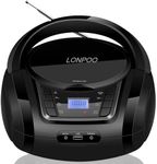 LONPOO CD Player Portable Boombox w