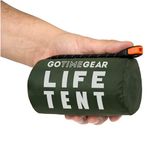 Go Time Gear Life Tent Emergency Survival Shelter – 2 Person Emergency Tent – Use As Survival Tent, Emergency Shelter, Tube Tent, Survival Tarp - Includes Survival Whistle &