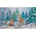 Primitives by Kathy Decorative Rug - Winter Family