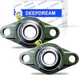 2 Pcs of DEEPDREAM UCFL204-12 Pillow Block Bearings, 3/4 inch Bore, 2 Bolt Flange Bearings, Self Alignment