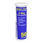 Poolmaster Smart Test 6-Way Combo Test Strips, 50 Strips, Pack of 1