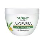 Sunny Aloevera & Calendula All Purpose Face Cream | Helps Prevent Scarring, Sunburn | Calendula Suitable For Delicate Skin | Aloevera Helps To Moisturize Skin & Gives a Healthy Glow (250 Gm)