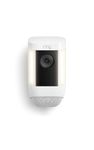 Ring Spotlight Cam Pro, Battery | 3D Motion Detection, Two-Way Talk with Audio+, and Dual-Band Wifi - White