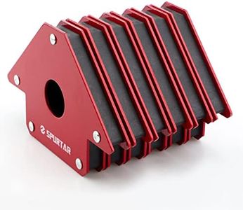 Spurtar Welding Magnets 50lbs 6pcs, Strong Welding Magnets and Clamps Magnetic Welding Holder, Arc Welding Electrode Holders Workshop Welder 45, 90, 135 Degree Angle Magnets Welding Accessories