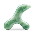 Jade Stone Trigger Point Massage Tool-Deep Tissue Massage- Reflexology Acupressure Massage Tools for Full Body Relaxing Myofascial Release Pain Relief, Real Energy Jade Natural Self-Massage Bar