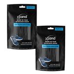 Xpand Quick Release Round-Lacing No Tie Shoelaces System with Elastic Laces - (Pack of 2) (Solid Black - Solid Black)