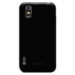 Amzer AMZ91433 Soft Gel TPU Gloss Skin Case for LG Optimus Black, 1-Pack (Black)