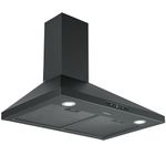 Ancona AN-1570 30 in. Convertible Wall-Mounted Pyramid Range Hood in Matte Black