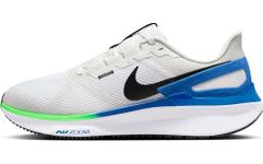 NIKE Mens Running Shoes Air Zoom Structure 25-White/Black-Platinum Tint-Star Blue-Dj7883-104-6Uk