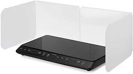 Navaris Splatter Guard for Cooking - 4 Sided Splatter Guard for Hob - Splashback Protection for Kitchen Counter - Gas Hob Protector for Kitchen Counter Work Top