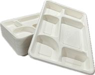 25 Pack 6-Compartment Compostable P