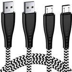 Micro USB Charging Cable 2M 2-Pack,Charger Lead for Kindle Fire 7 8 HD 6 8 Tablet Kids Edition Kindle Paperwhite,Samsung Galaxy A10 A7 A6 2018 A03 J6,Fast Charge Wire-Not For Fire 8/8+ 2020（10th Gen）