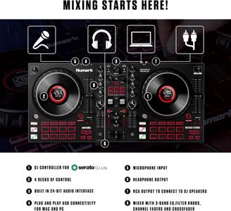 Numark Mixtrack Platinum FX DJ Controller – 4-Deck USB MIDI
