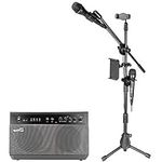 RockJam RJKSK-BK Premium Performer 100-watt Bluetooth Karaoke Machine & PA System with Two Karaoke Microphones