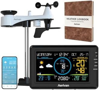 Aerivan W1 PRO WiFi Home Weather Station with Hardcover Logbook