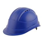 BLACK + DECKER Safety Helmet for Construction & Outdoor Activities | Adjustable Chin Strap & Rachet Type Adjustment | Lightweight, Comfortable & Durable Hard Hat | Blue | BXHP0221IN-B