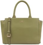 PAUL COSTELLOE Leather Multiway Bag, Ladies Leather Handbag, Designer Top Handle Handbag, Crossbody Shoulder Bag with 3 Elegant Colour Options, JINSHA (MAYFLY)