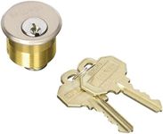 Baldwin 8321 1" Mortise Cylinder C Keyway, Lifetime Polished Brass