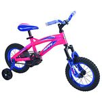 Huffy Flair 12-inch Kids Bike with Training Wheels Pink