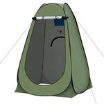 TUKAILAI Portable Pop up Tent Privacy Shelter, for Outdoor Camping Caravan Picnic Toilet & Shower, Fishing Sunshade, Beach Dressing Changing Room, Quick Setup Utility Accessories 150x150x190cm Green