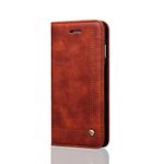 DaGeLon Case for iPhone SE 2020 iPhone 8 iPhone 7 4.7 Inches, Retro Elegant Folio Cover Wallet Vintage Premium Leather Flip Case Bumper Holder Magnetic Adsorption Case Shockproof Protective, Tan