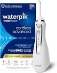 Waterpik Cordless Advanced Water Flosser For Teeth, Gums, Braces, Dental Care With Travel Bag and 4 Tips, ADA Accepted, Rechargeable, Portable, and Waterproof, White WP-560
