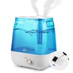 Bear Humidifiers for Bedroom Large Room, 6L Easy to Clean Ultrasonic Cool Mist Humidifier & Essential Oil Diffuser, 360° Nozzle, Quiet Top Fill Air Humidifier for Baby Nursery and Plant