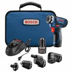 Bosch GSR12V-140FCB22 Cordless Electric Screwdriver 12V Kit - 5-In-1 Multi-Head Power Drill Set