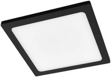 Lampenwelt LED Ceiling Light Outdoor 'Mabella' with Motion Detector (Modern) in Black Made of Aluminium (1 Light Source,) from Lucande | Outdoor Light