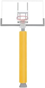VANCL Heavy Duty Pole Padding Outdoor Round Basketball 3-4 Inch Pole Pad Wrap Around - Waterproof Durable Basketball Pole Pads for Player Protection Yellow Pole Pad (2" Thick Foam,72" Tall)
