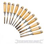 SILVERLINE 250241 12PCE Carving Chisel Set