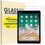 2-Pack, XunyLyee Screen Protector for iPad 6th Generation, Tempered Glass Film for iPad 9.7 Inch 2018/2017 (iPad 6th/5th Generation)