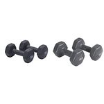 Amazon Basics Neoprene Coated Dumbbell Hand Weight Set | Amazon Basics Vinyl Dumbbells Set (15-Pound and 20-Pound)