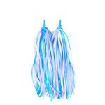 Kid's Rainbow Bike Streamers For Girls Boys, 2 PCS Childrens Baby's Colorful Handlebar Bicycle Grips Tassel Ribbons,Carrier Accessories Easy Attach To Scooter's/tricycle's/bike's Handlebars -Blue