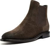 Thursday Boot Company Cavalier Men's Chelsea Boot, Dark Brown Suede