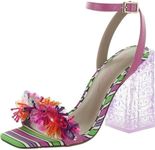 Betsey Johnson Women's Quinta Heeled Sandal, Pink Multi, 6.5 UK