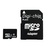 Digi-Chip DC32 32GB Micro-SD Memory Card Formatted in FAT32 UHS-1 100mb/s High Speed