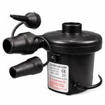 Nirvik Ht-196 Electric Air Pump for Inflatable Swimming Pools, Air Beds & Toys – Portable High-Pressure Pump for Mattress, Pool Floats, Sofa – Ac 230v Air Blower for Indoor & Outdoor Use – Black