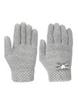 FabSeasons Boy's and Girl's Acrylic Woollen Winter Gloves (Grey, 5-8 Years)