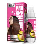 SESA Pro Shine Hair Serum For Women 2X Shine 48 hours Frizz Free For Dry Rough Hair, Smooth And Shiny With Omega 3 & Avocado, 100 ml