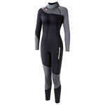 Nataly Osmann 3mm Neoprene Full Wetsuits for Women Black Long Sleeve One Piece Diving Suit with Back Zipper Scuba Thermal Diving Skin for Water Sports Surfing Swimming Snorkeling Kayaking